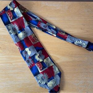 Ermenegildo Zegna Floral Art Silk Tie Made in Italy